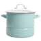 Kenmore® 16qt. Blue Stainless Steel Pot with Steamer Insert and Glass Lid